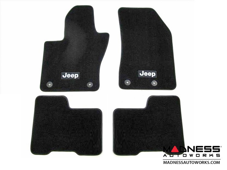 Jeep Renegade Floor Mats Set of 4 (Front & Rear) Black MADNESS